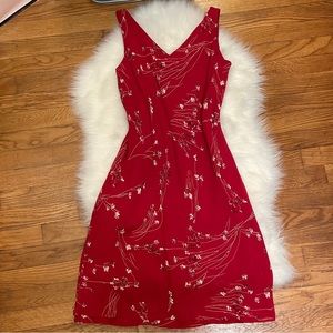 ❣️2 for 15❣️ Red Floral Jones New York Dress